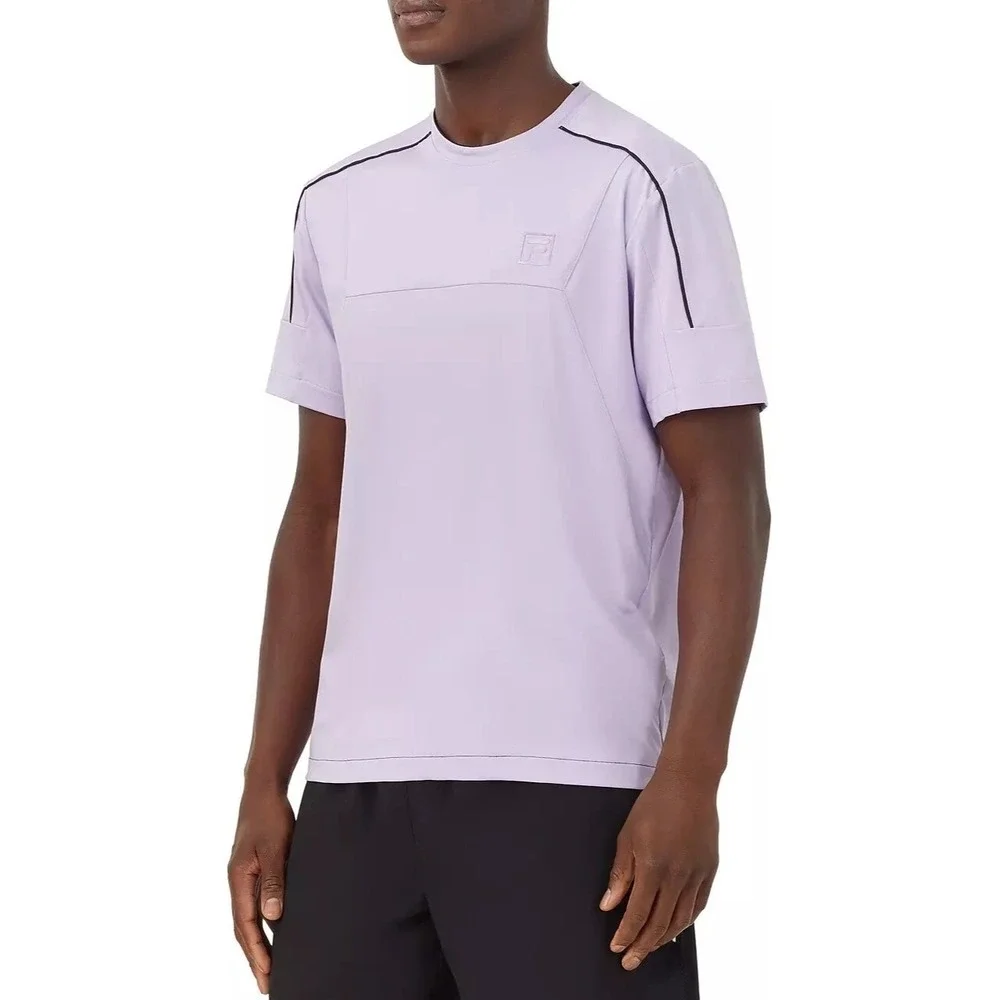 Fila Adrenaline Performance Training Men Shirt Crew Purple Athletic Training L‎
